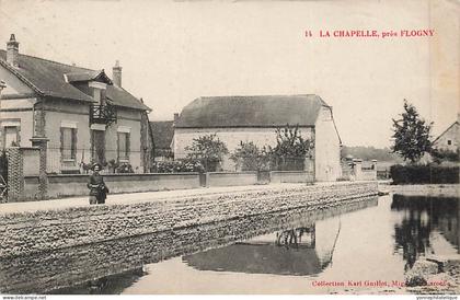 89 - YONNE - LA CHAPELLE - FLOGNY - vue sur la mare, abreuvoir - 11178