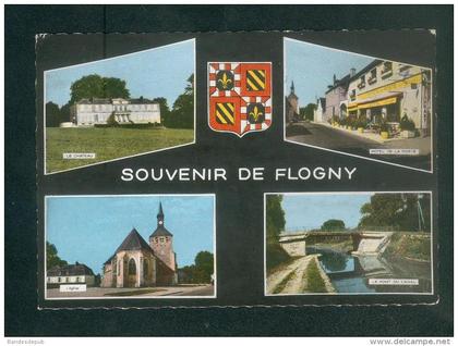 CPSM - Flogny la Chapelle - Souvenir multivues ( chateau hotel de la poste eglise pont du canal ARTAUD)
