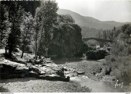 CPM Florac Lozere Le Pont de Barre et le rocher des fees