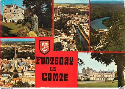 Carte Postale - 85 - Fontenay le Comte - Multivues - Blasons - Flamme Postale de Fontenay le Comte - CPM - Voir Scans Re