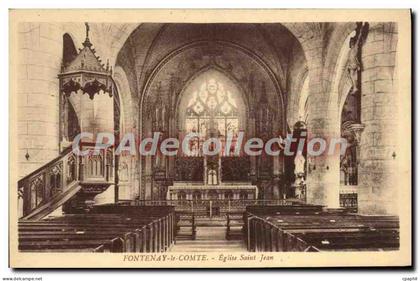 CPA Fontenay Le Comte Eglise Saint Jean