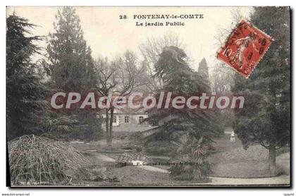 CPA Fontenay le Comte Le Jardin Public