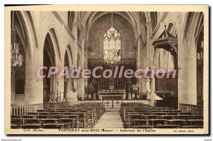 CPA Fontenay sous Bois Interieur de l'Eglise