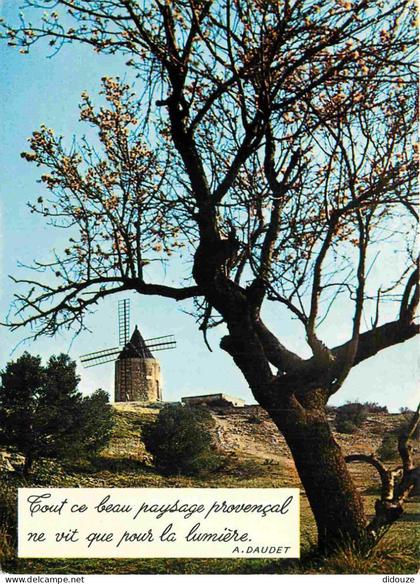 Carte Postale - 13 - Fontvieille - Le moulin de Daudet -  -  -  -  - CPM -  -  - Voir Scans Recto-Verso