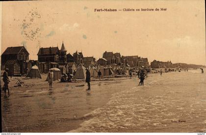 CPA Fort Mahon Chalets En Bordure De Mer