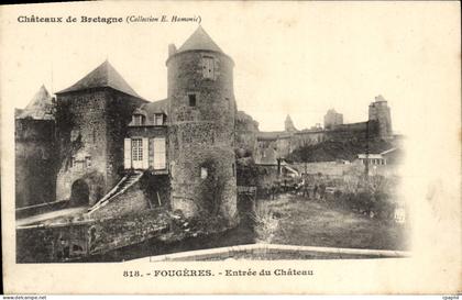 CPA Fougeres Entree du Chateau
