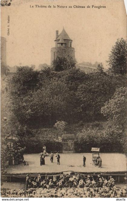 CPA FOUGERES Le Theatre de la Nature au Chateau de Fougeres (1251160)