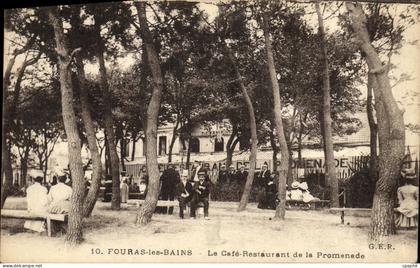CPA Fouras les Bains Le Cafe Restaurant de la Promenade