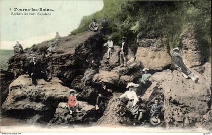 CPA Fouras les Bains Rochers du port Napoleon