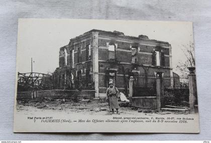 Fourmies, mess des officiers Allemands après l'explosion, Militaria, Nord 59