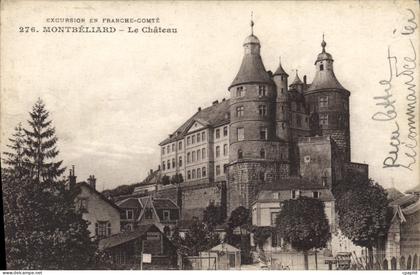CPA Excursion en Franche Comte Montbeliard Le Chateau