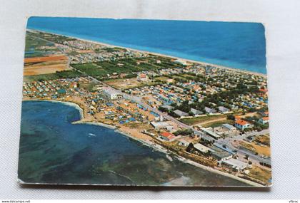 Cpm 1975, Frontignan plage, Tahiti camping, vue aérienne, Hérault 34
