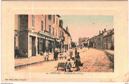 Carte Postale Ancienne de FROUARD-Faubourg rue de NANCY