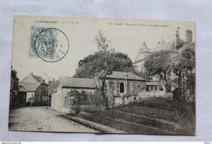 Cpa 1905, Gacé, rue du château, anciens fossés, Orne 61