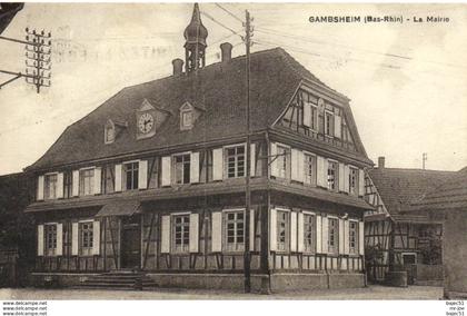 1 cpsm Gambsheim - la mairie