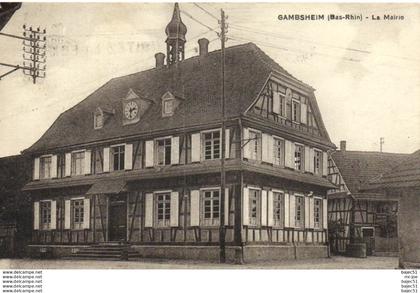 1 cpsm Gambsheim - la mairie
