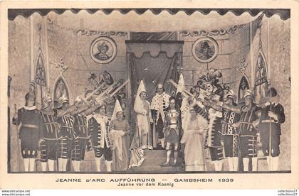 67-GAMBSHEIM-JEAN D'ARC AUFFÜHRUNG 1939 ET JEANNE VOR DEM KOENIG