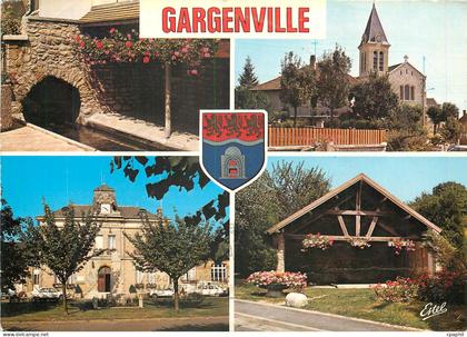 CPM Gargenville Yvelines Les lavoirs L'eglise La mairie