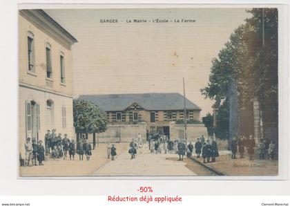 GARGES LES GONESSES - La mairie - l'école - La ferme (Toilée) - très bon état