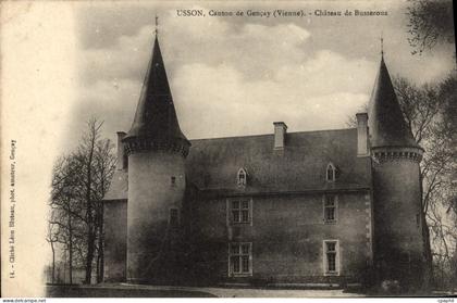 CPA Usson Canton de Gençay (Vienne) Chateau de Busseroux