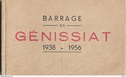 Carte POSTALE  Ancienne  de  GENISSIAT - Carnet 10 CPA du barrage