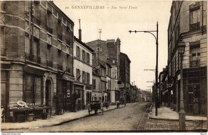 CPA GENNEVILLIERS Rue St-Denis (413823)