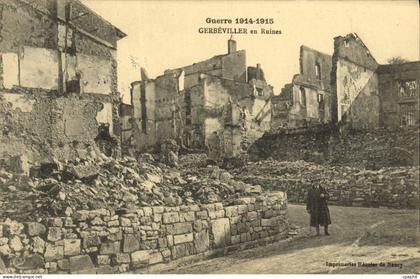 CPA Militaria Gerbeviller En Ruines