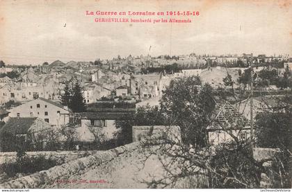 France - 54 - GERBEVILLER bombardé par les allemands