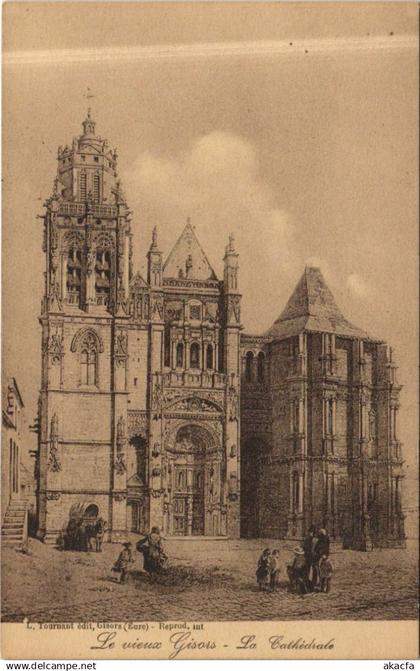 CPA GISORS Le Vieux Gisors - La Cathedrale (1160896)