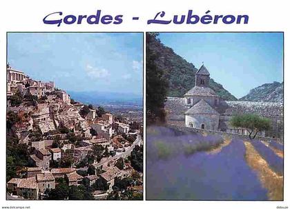 84 - Gordes - Multivues - Abbaye de Sénanque - Champs de lavande - CPM - Voir Scans Recto-Verso