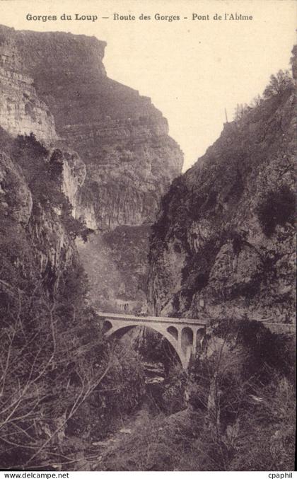 CPA Gorges du Loup Route des Gorges Pont de l'Abime