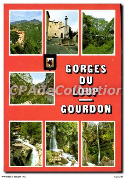 CPSM Gorges du Loup Gourdon