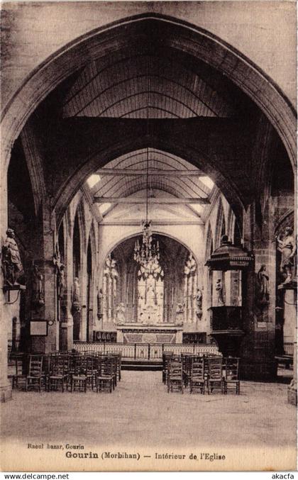 CPA GOURIN - Intérieur de l'Église (369056)