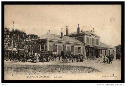 76 Gournay-en-Bray attelage cheval gare D76D K76312K C76312C RH096768