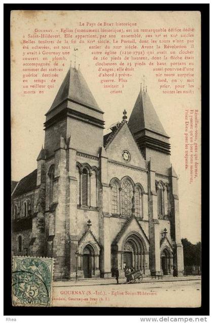 76 Gournay-en-Bray eglise D76D K76312K C76312C RH096736
