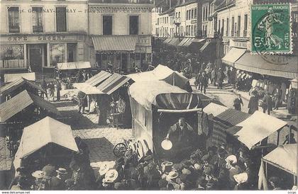 CPA Gournay-en-Bray Un jour de Marché