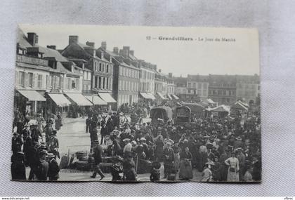 Grandvilliers, le jour du marché, Oise 60