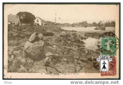 50 Les Iles Chausey Granville - 6 - Iles Chausey - Plage de la Ferme - sépia