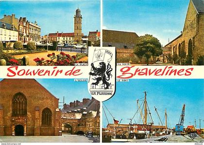 59 - Gravelines - Multivues - Bateaux - Blasons - CPM - Voir Scans Recto-Verso