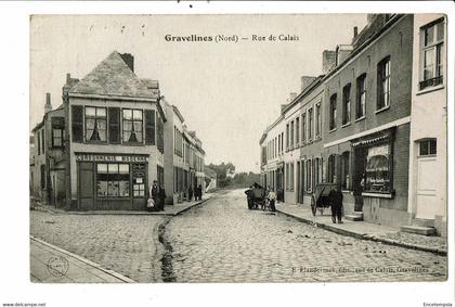 CPA Carte Postale France-Gravelines Rue de Calais -1915 VM27821m