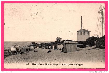 Gravelines - Plage du Petit Fort Philippe - Animée - CATALA FRÈRES - 1924