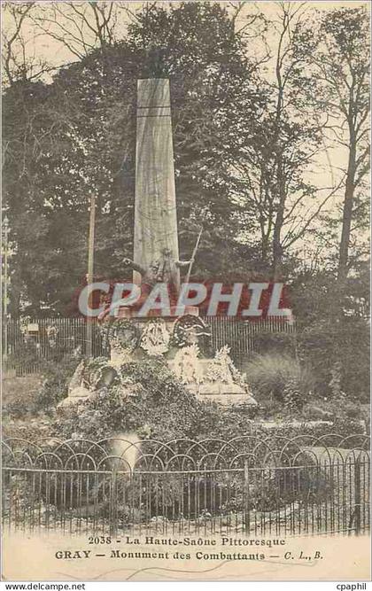 CPA Gray Monument des Combattants