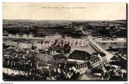 CPA Gray Panorama pris du Clocher