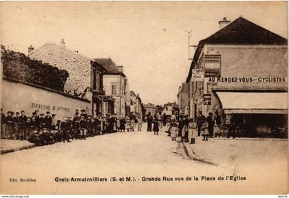 CPA GRETZ-ARMAINVILLIERS - Grande-Rue vue de la Place de (249841)
