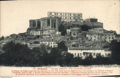 CPA Grignan Château restaure