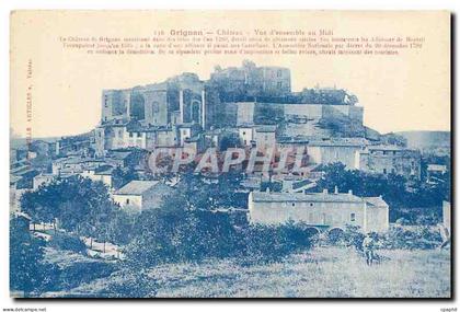 CPA Grignan Chateau vue d'ensemble au Midi