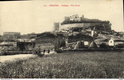 CPA Grignan Chateau Vue Nord