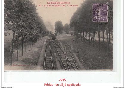 GRISOLLES - La Gare de Grisolles - les voies - très bon état