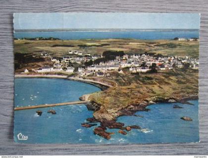 Cpa ile de Groix (56) vue générale aérienne