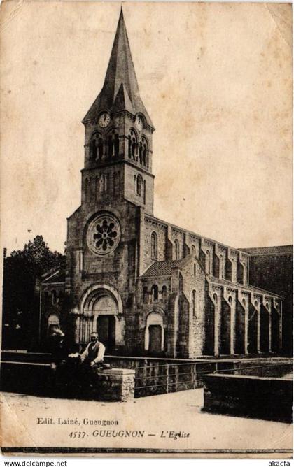 CPA GUEUGNON Église (649862)
